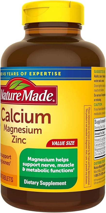 Nature Made Calcium, Magnesium & Zinc 300 Ct (3 Pack 300)