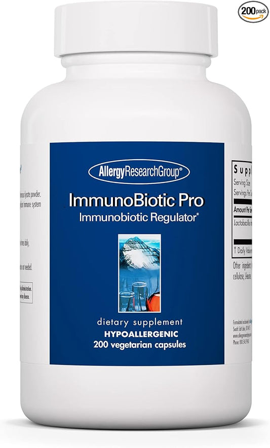 Allergy Research Group ImmunoBiotic Pro Supplement 75mg, Immunobiotic 200 Count