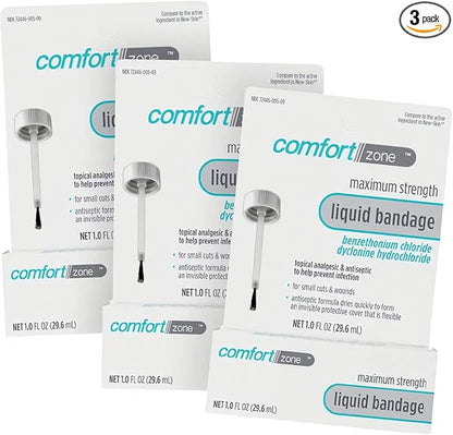 Comfort Zone Liquid Bandage, Antiseptic and 1 Ounce 3)