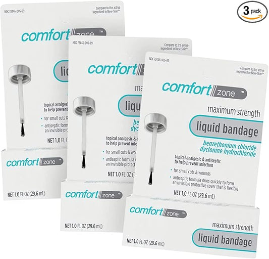 Comfort Zone Liquid Bandage, Antiseptic and 1 Ounce 3)