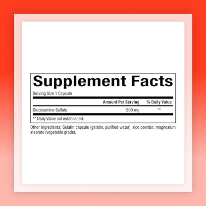 Natural Factors, Glucosamine Sulfate, Supports Healthy 180 Capsules