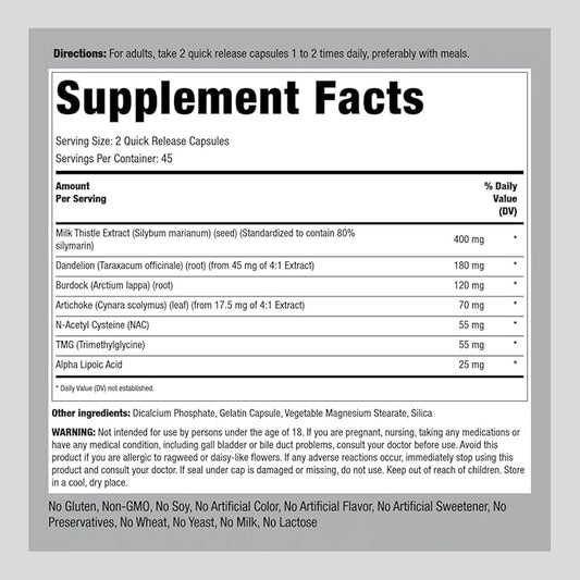 Piping Rock Liver Cleanse Complex 90 Capsules