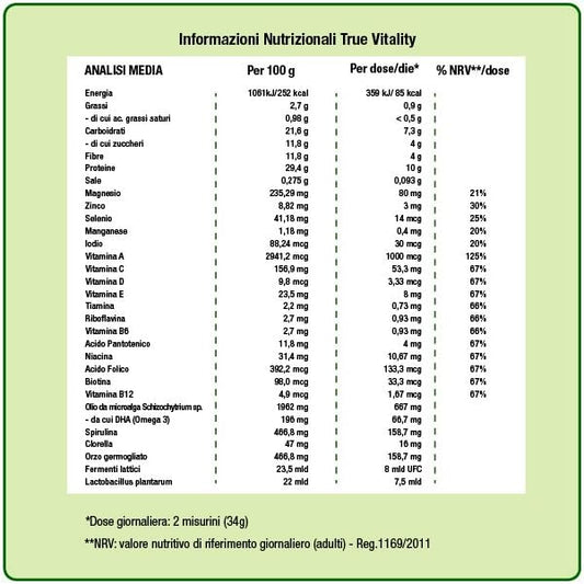 Green Foods True Vitality Plant Protein 25.2 oz