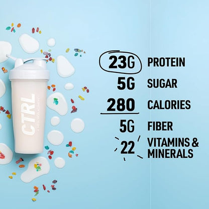 CTRL Meal Replacement Shake with Real 15 Servings 23g of 8g of 22 Vitamins 1g Sugar