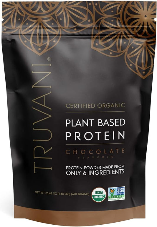 Truvani Vegan Pea Protein Powder 20g Organic 20 Servings