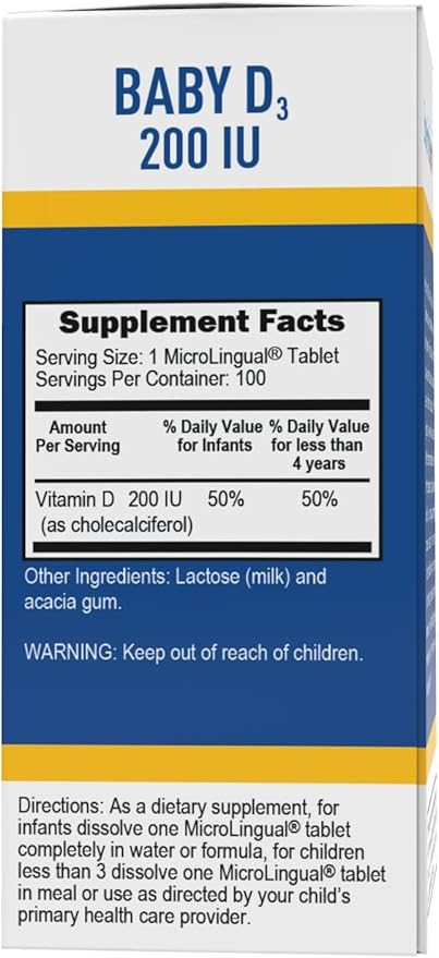 Superior Source Baby Vitamin D3 200 100 Count,