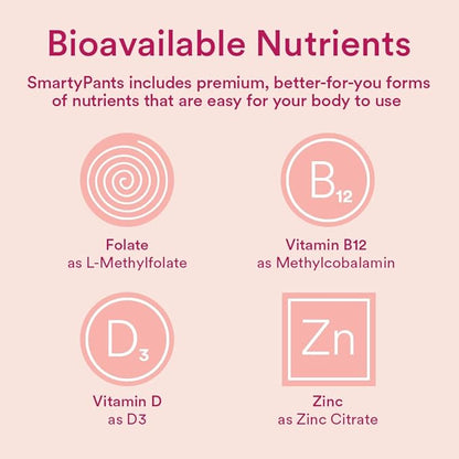 SmartyPants Teen Girl Multivitamin Gummies: Omega 3 Fish D3, B12, B12, Vitamin 120 Count (30 Day