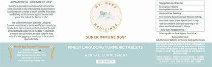 Turmeric Tablet Supplement, High Curcumin Lakadong (120 Tablets)