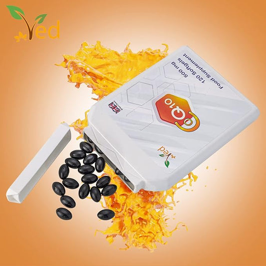 VED CoQ10 500mg Q10 | 500mg 120 120 Softgels| 4 Months