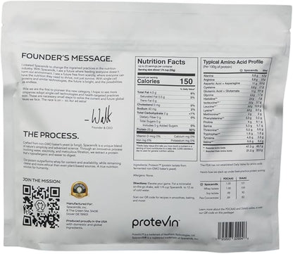 100% Vegan Single Cell Protein Powder, 25g Dairy