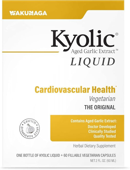 Kyolic Aged Garlic Extract Liquid Vegetarian 2 Ounce 60 Refillable