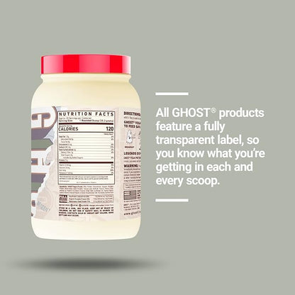 GHOST Vegan Protein Powder, Peanut Butter 2.2lb, 21g 21g of