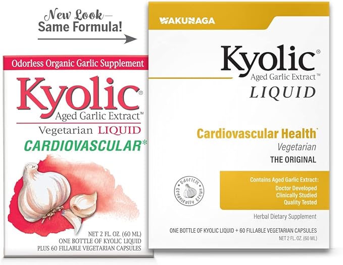 Kyolic Aged Garlic Extract Liquid Vegetarian 2 Ounce 60 Refillable
