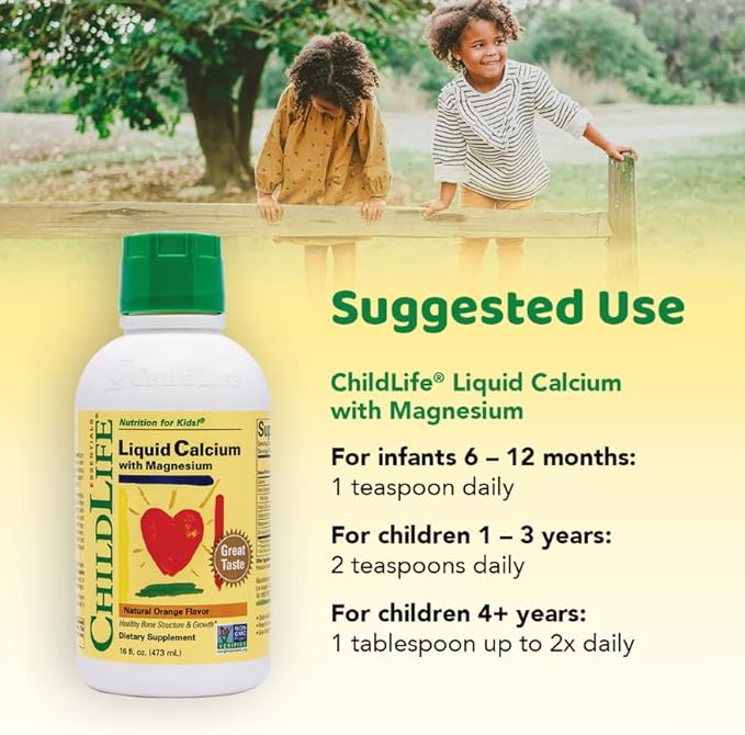 Childlife Liquid Calcium/Mag Natural Orange 16 4 Pk