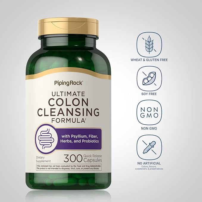 Piping Rock Colon Cleanse Pills 300 Capsules