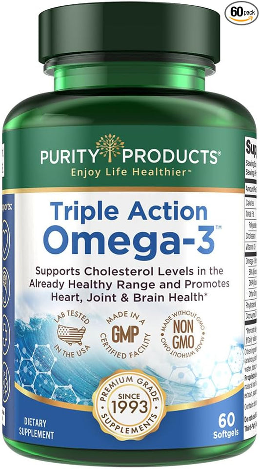 Purity Products - Triple Action Omega-3 60 Softgels