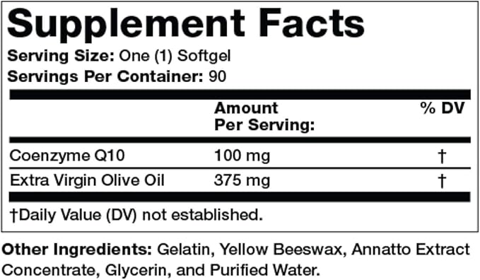 Olympian Labs Coenzyme Q10-90 100mg Softgels,