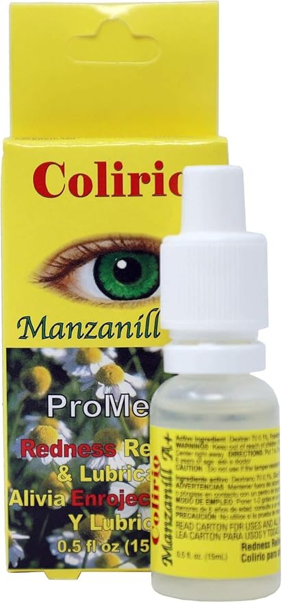 Colirio Manzanill A+ Eye Lubricant, Redness 2-Pack of 0.5 FL