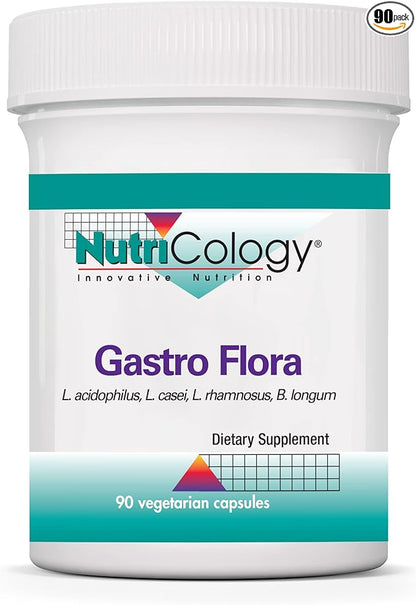 Allergy Research Group Nutricology Gastro Flora Supplement 90 Count