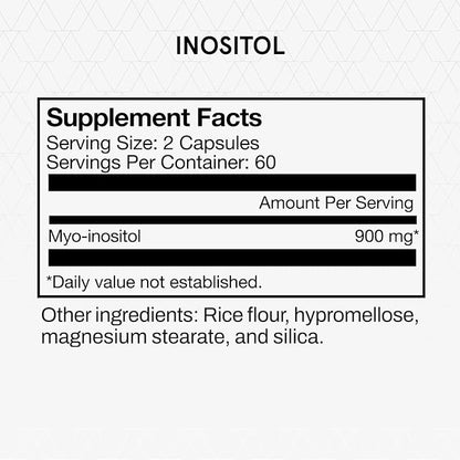 Momentous Inositol Supplement - Myo-Inositol for Mood Balance, Cognitive Function & Rest Quality Support - Vegan, GMO-Free, Gluten-Free, 60 Servings