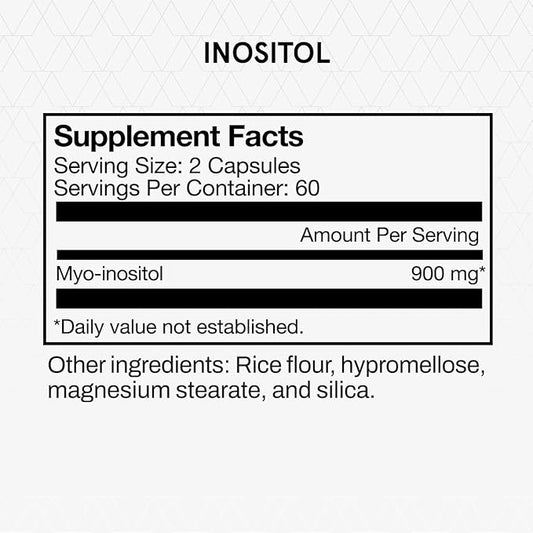 Momentous Inositol Supplement - Myo-Inositol for Mood Balance, Cognitive Function & Rest Quality Support - Vegan, GMO-Free, Gluten-Free, 60 Servings