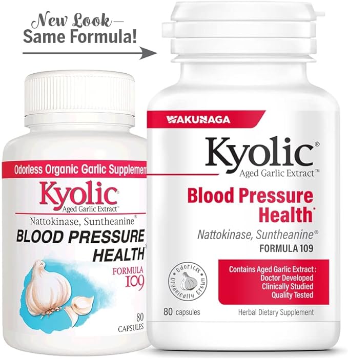 Kyolic Aged Garlic Extract Formula 109, 80 Capsules
