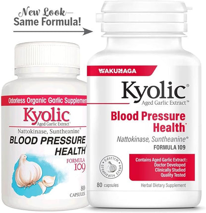 Kyolic Aged Garlic Extract Formula 109, 80 Capsules