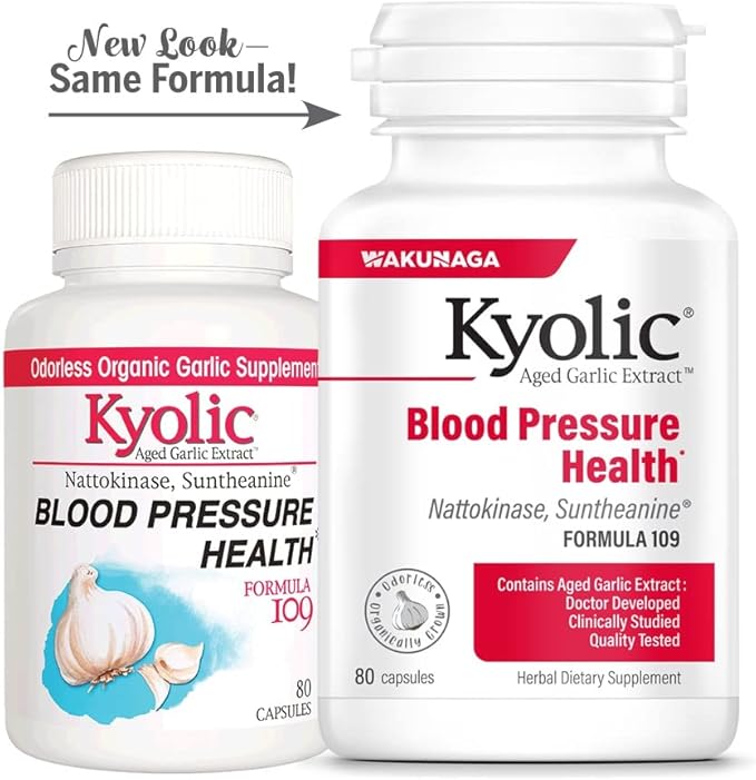 Kyolic Aged Garlic Extract Formula 109, 80 Capsules