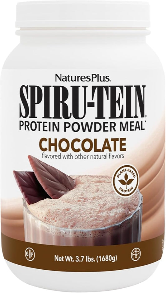 Natures Plus SPIRU-TEIN, Chocolate 3.7 lbs 60 Servings