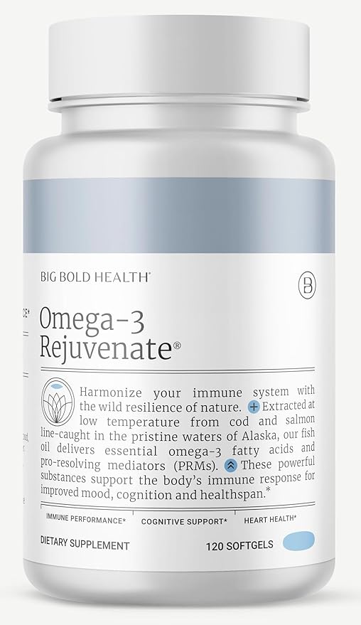 2 MONTH SUPPLY Omega-3 Rejuvenate —Omega-3 Fatty 120 Softgels