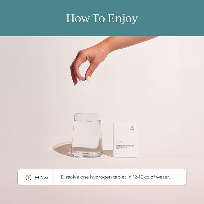 CYMBIOTIKA Molecular Hydrogen Water Tablets 30 Tablets, 12 ppm