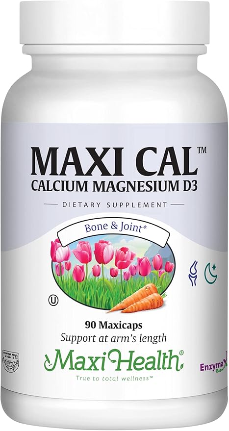 Maxi Health Calcium 1000 mg Supplement D3 (1000 (1000 IU) (500 mg) 90 Capsules
