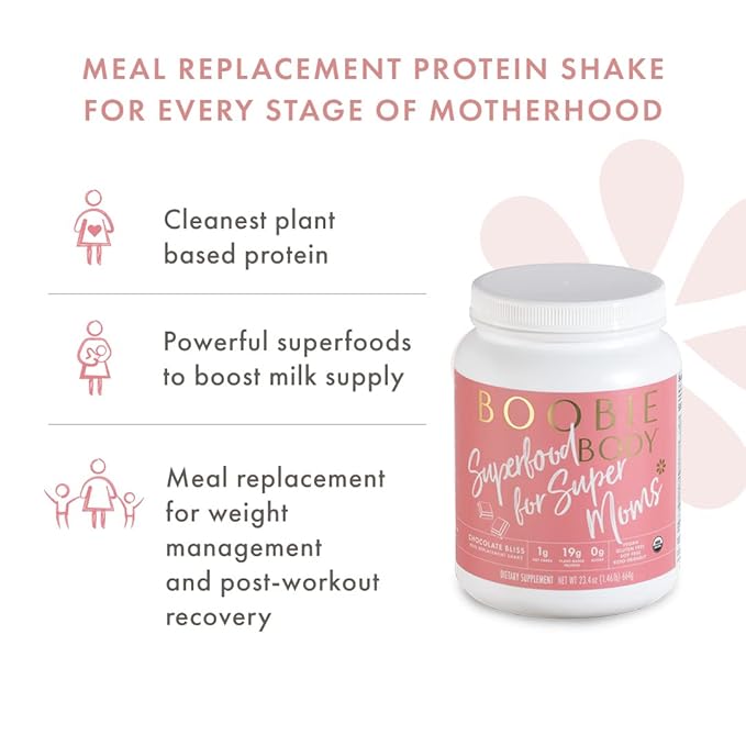 Boobie Body Organic Superfood Plant-Based Protein [23.4oz, 1 1 Tub]