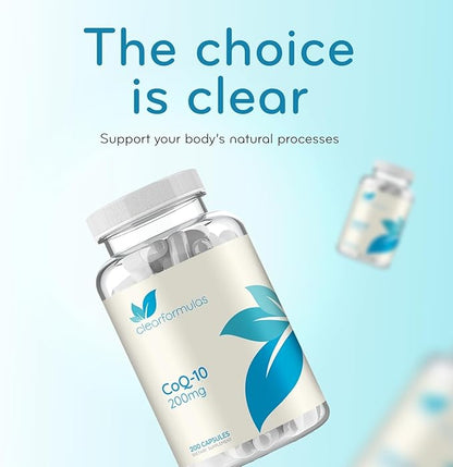 Pure CoQ10 200mg 200 Capsules - Quick Absorption Non-GMO