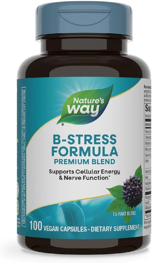 Nature's Way Premium Blend B-Stress Formula 100 vegan capsules