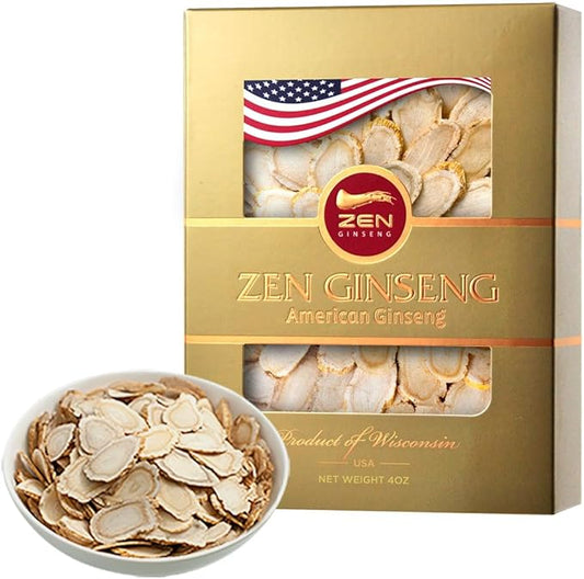 American Wisconsin Ginseng Slices — Improved (4 Oz. 1))