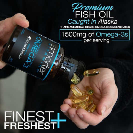 (2 Pack) Smarter Omega 3 Fish 2000mg, Potent OMEGA3, Joint