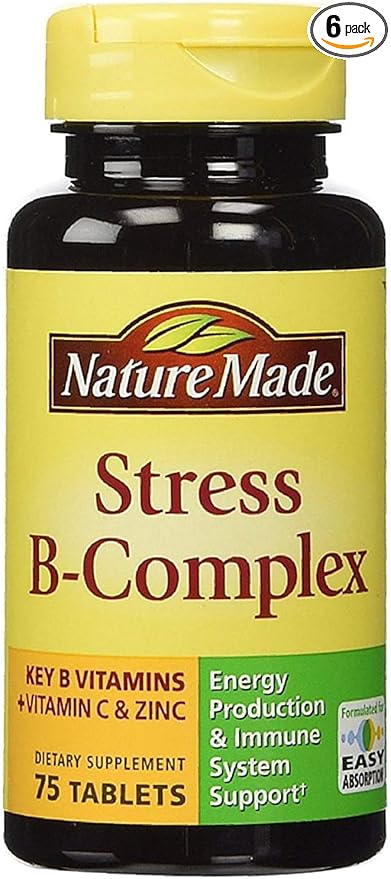 Nature Made Stress B-Complex Dietary Supplement 75 ea 6)