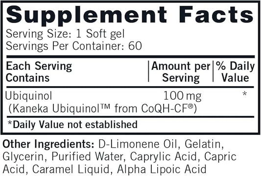 Ubiquinol 100 mg Super CoQ10