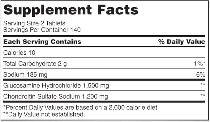 Kirk-Land Advanced Glucoamine (1500mg), Chondrotin (1200mg), 280 Count 1)
