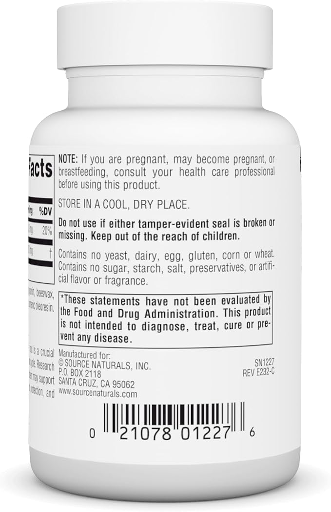 Source Naturals Coenzyme Q10 Antioxidant Support 100 mg 90 Softgels