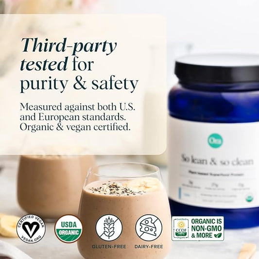 Ora Organic Protein Powder 21g Plant-Based 20 Servings,