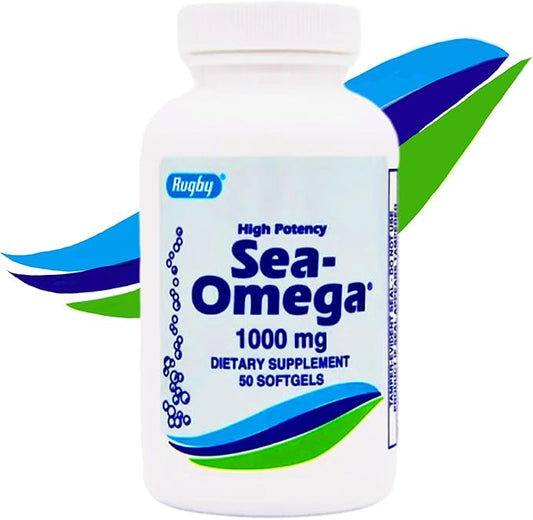 550 Softgels High Potency Rugby 1000mg Omega-3 Fatty 300mg & 200mg) for