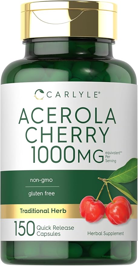 Carlyle Acerola Cherry Capsules 1000mg | 150 Count
