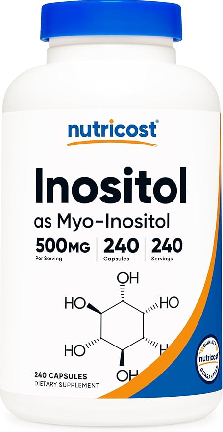 Nutricost Inositol Capsules 500mg, 240 Capsules