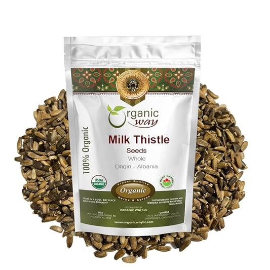Organic Way Whole Milk Thistle Seeds (4 Ounce 1)