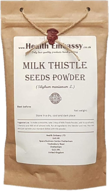 Health Embassy Milk Thistle Seeds Powder 100% Natural (200g)