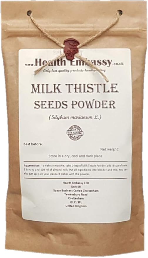 Health Embassy Milk Thistle Seeds Powder 100% Natural (200g)