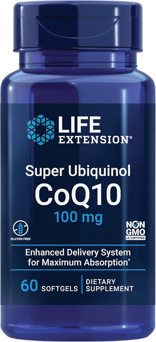 Life Extension Super Ubiquinol Coq10, 100 60 Softgels Omega-3 Epa/dha 120 Softgels