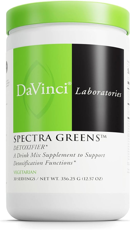 DAVINCI Labs Spectra Greens Detoxifier - Probiotic Supplement Aids Digestive Health Heart Health & Detoxification* - Immune Health Supplement with Digestive Enzymes - 30 Servings (356.25 g)